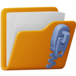 zip-folder-3d-icon-download-in-png-blend-fbx-gltf-file-formats--compressed-archive-vol-2-pack-files-folders-icons-5650941